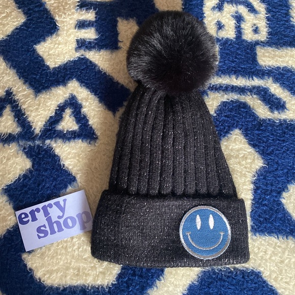 NWT Smiley Beanie - Picture 3 of 3